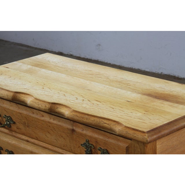 Vintage Danish Oak 3-Drawer Side Table in the style of Henning Kjærnulf, 1960s For Sale - Image 13 of 17