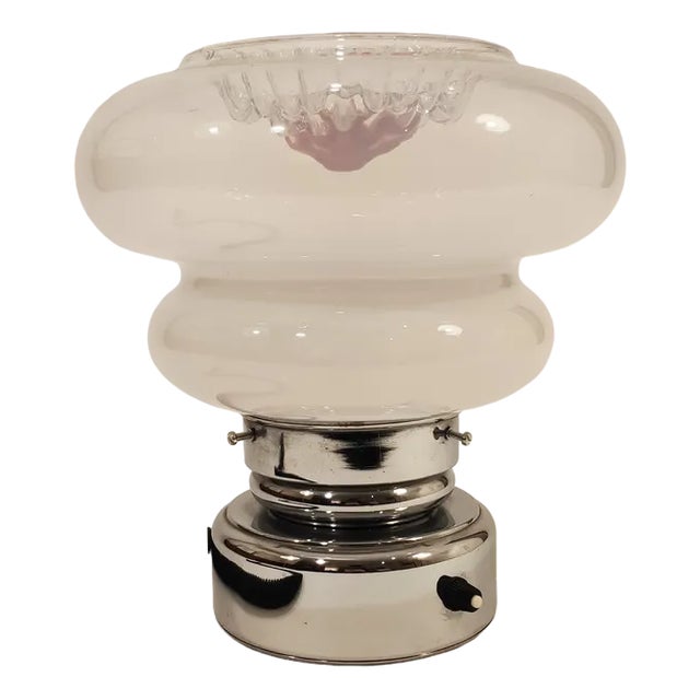 Italian Murano Crystal Desktop Lamp in the style of Toni Zuccheri, 1970s For Sale