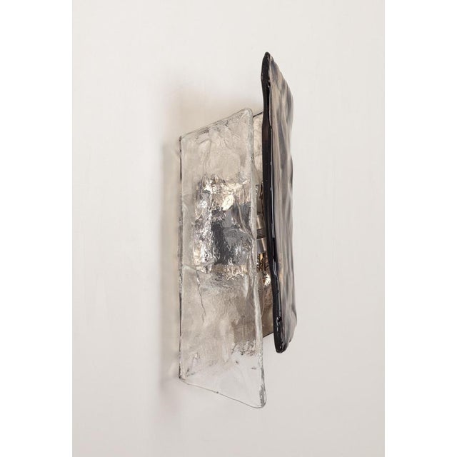 Kalmar Large Murano Glass Sconce Wall Light attributed to Kalmar, Austria, 1970s For Sale - Image 4 of 9