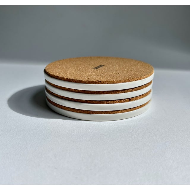 Vintage Modern "Ace" Ceramic Coasters, Set of 4 For Sale - Image 13 of 17