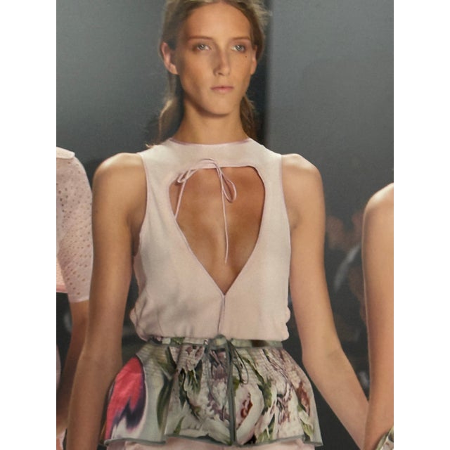 Red Vera Wang Spring/Summer Collection Fashion Show Print, Framed For Sale - Image 8 of 12