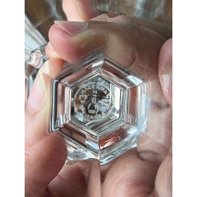 Baccarat Harcourt Pattern Crystal Goblets- Set of 8 For Sale - Image 9 of 11