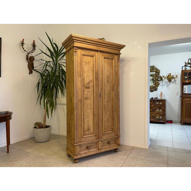 Farm Gun Cabinet in Natural Wood For Sale - Image 9 of 11