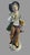 Rococo Antique Sitzendorf German Porcelain Figurines Pair Fruit Sellers 20” Large For Sale - Image 3 of 12