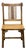 Zen Oriental Straight Legs Bars Backrest Solid Wood Chair For Sale