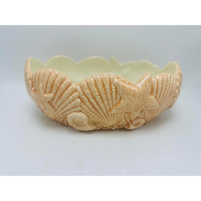 Vintage Ceramic Shell Planter For Sale In Charleston - Image 6 of 6