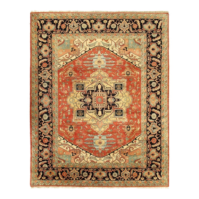 Pasargad DC Fine Hand Knotted Persian Serapi Design Rug For Sale