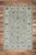 Early 21st Century Green & Blue Floral Design Handwoven Wool Turkish Oushak Rug 6'1" X 8'6" For Sale In Houston - Image 6 of 7