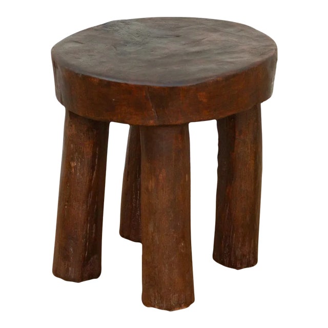 Thick Top Chunky African Stool For Sale