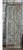 Mid-Century Modern Antique Carved Floral Barn Door – Rustic Blue Statement Pantry Doors 80x28 For Sale - Image 3 of 5