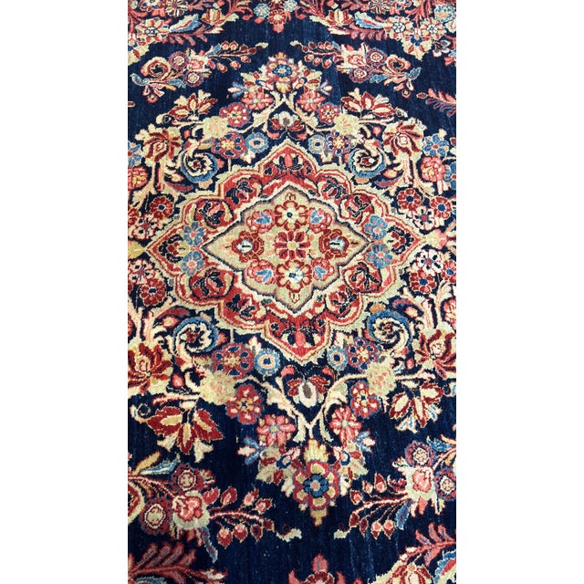Textile Antique Saruk Rug Size 8'5"x11'7" For Sale - Image 7 of 11