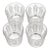 Vintage Lalique France Femmes Antiques Crystal Whiskey Tumblers Signed - Set of 4 For Sale