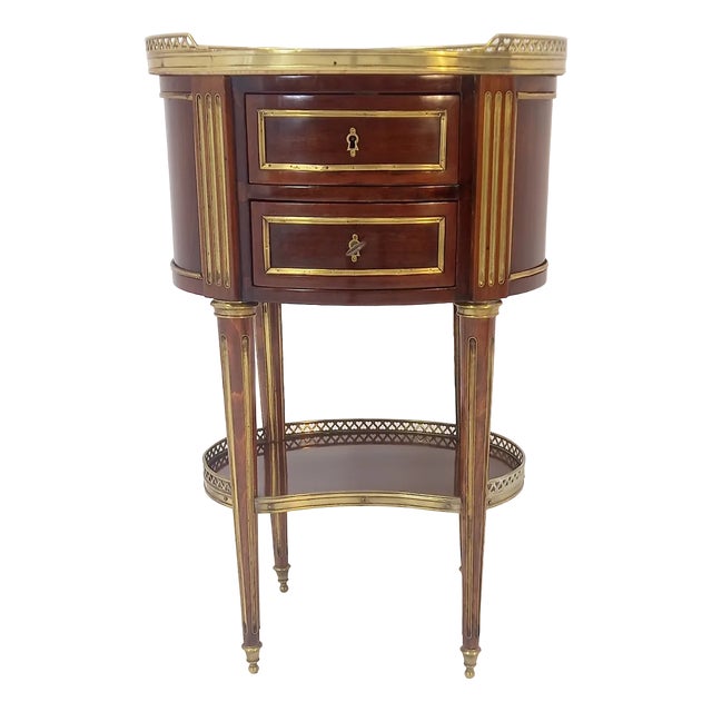 Louis XVI Style Oval Salon Table, 19th Century For Sale
