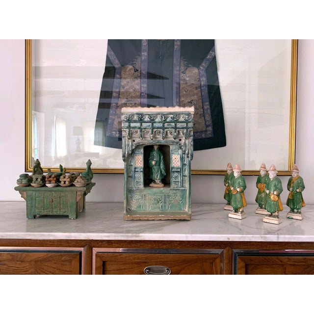 Mint Chinese Stoneware Funeral Shrine Model and Figure Ming Dynasty For Sale - Image 8 of 13