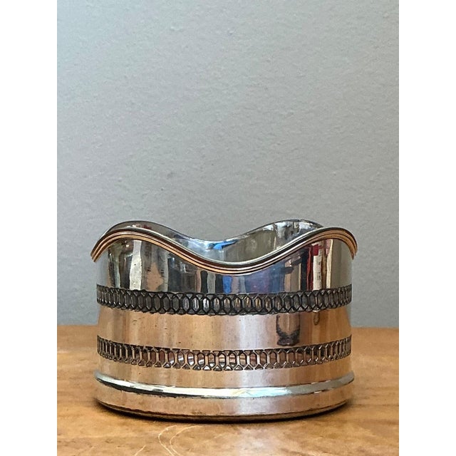 Vintage Silverplate Wine Coaster For Sale - Image 13 of 15