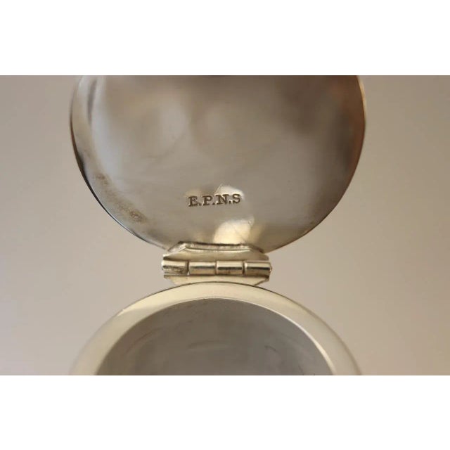 19th Century Nickel Silver & Crystal Water Pitcher For Sale - Image 4 of 7