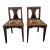 1920s Antique French Art Deco Pair of Chairs Original Mohair For Sale
