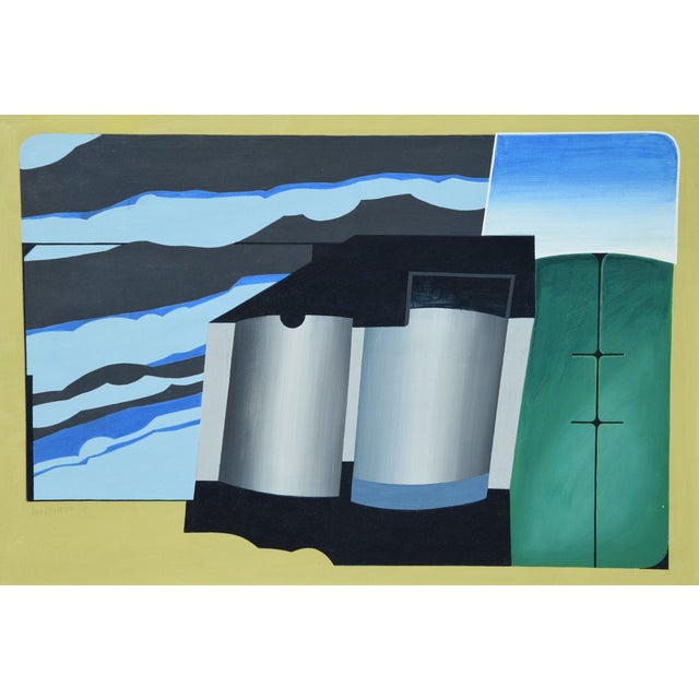 Otto Mindhoff, Experimental Station (1978), 1978, Acrylic on Hardboard For Sale - Image 13 of 13
