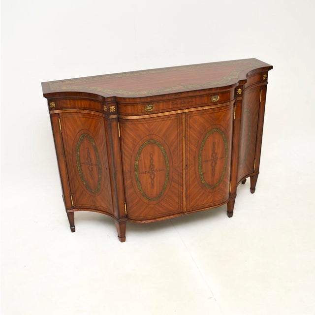 Sheraton Painted Satinwood Sideboard, 1950s For Sale - Image 13 of 13