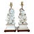 Vintage Italian Glazed Ceramic Monkey Musician Lamps - A Pair For Sale