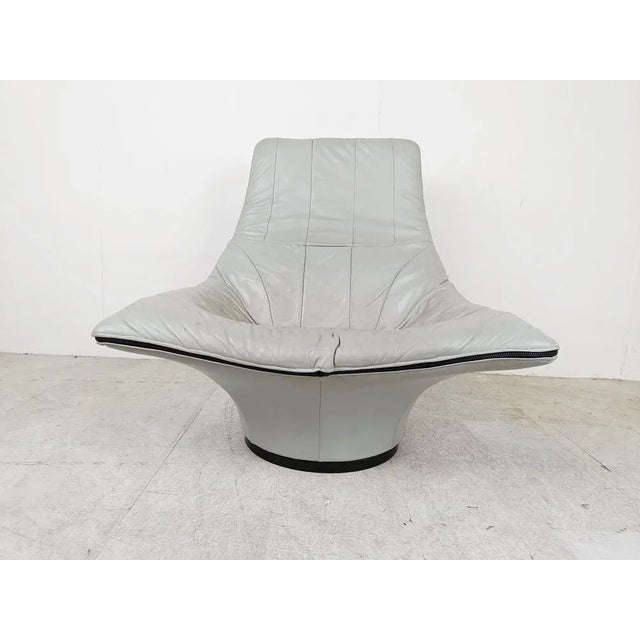 Vintage Leather Lounge Chair attributed to Gerard Van Den Berg for Montis, 1970s For Sale - Image 10 of 10