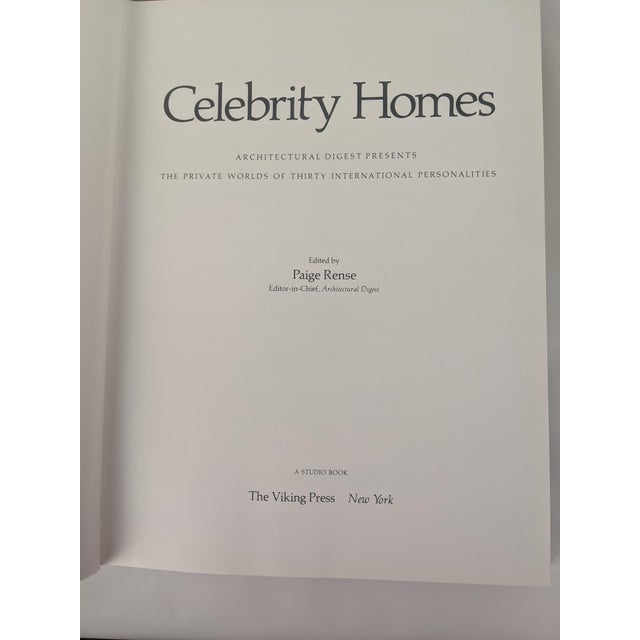1970s 1977 Architectural Digest Celebrity Homes First Edition Hardcover Book – Paige Rense For Sale - Image 5 of 13