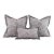 Designer Vicki Payne Free Spirit Gray Modern Abstract "Feathers" Pillow Covers- 3 Pieces For Sale