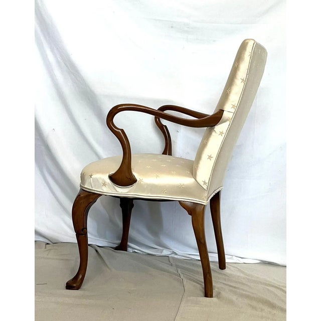 English Newly Re-Upholstered George I Mahogany Armchair For Sale - Image 3 of 6