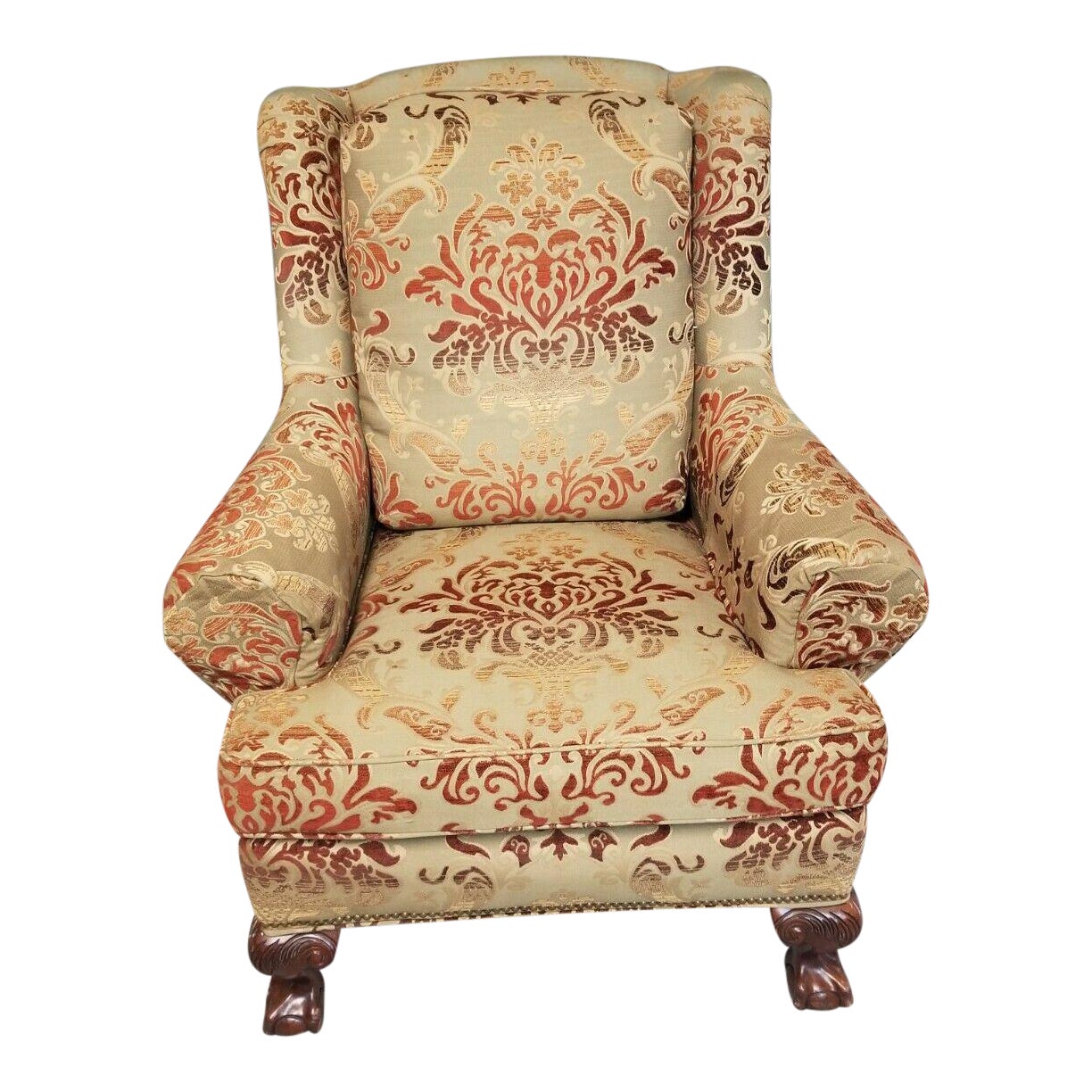 Taylor King Upholstered Armchair Club Chair Chairish