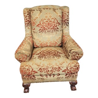 Taylor King Upholstered Armchair Club Chair For Sale