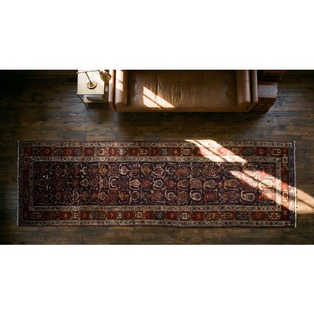 19th Century N.W. Persian Carpet ( 3'2" x 12'8" - 97 x 386 ) For Sale - Image 12 of 12