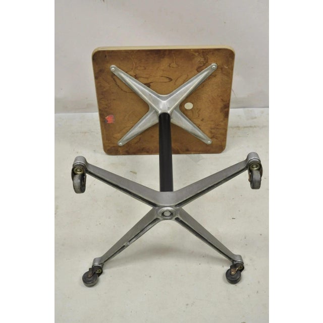 Vintage Herman Miller Eames Mid Century Modern Rolling Contract Base Side Table For Sale - Image 10 of 10