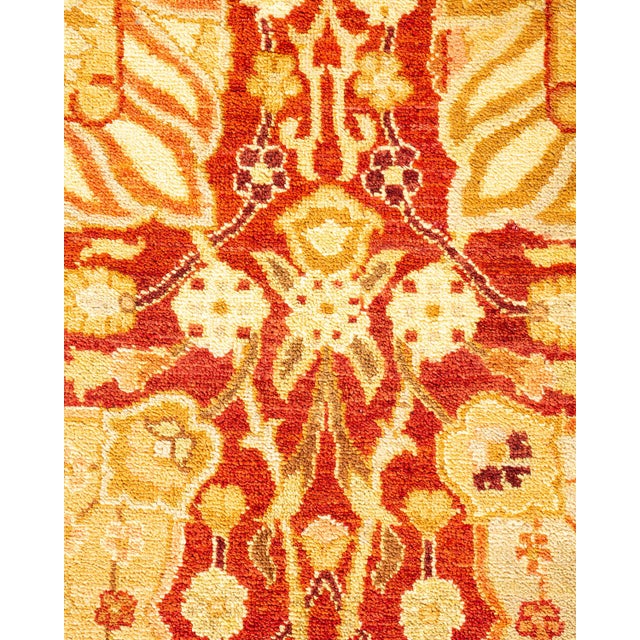 Traditional Eclectic, One-of-a-Kind Hand-Knotted Area Rug - Orange, 8' 0" x 10' 9" For Sale - Image 3 of 8