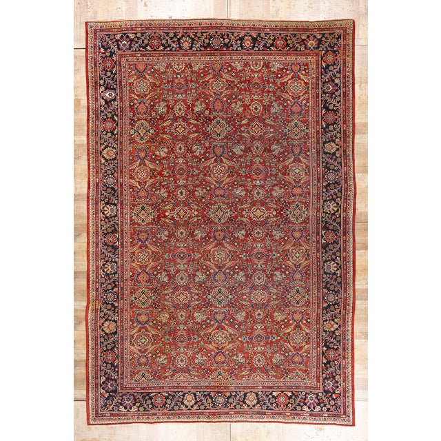 Late 19th Century Persian Mahal Rug, 12'03 X 18'04 For Sale - Image 10 of 10