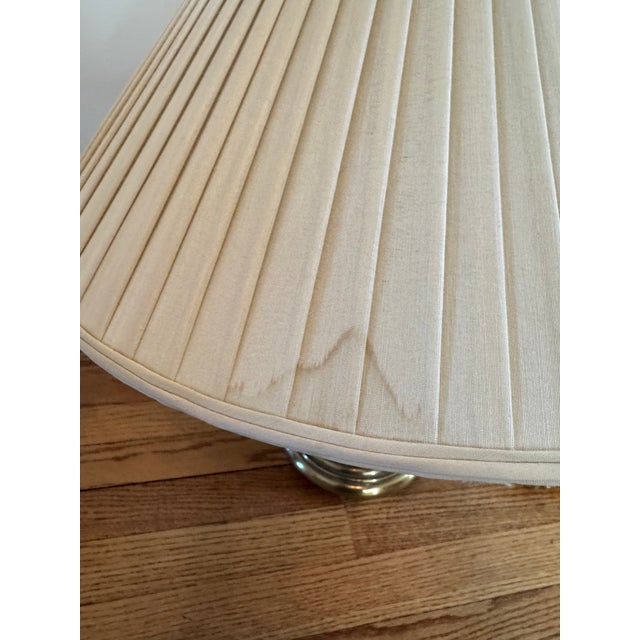 Brass 1980's Frederick Cooper Chinoiserie Metallic Porcelain and Brass Table Lamps For Sale - Image 8 of 12