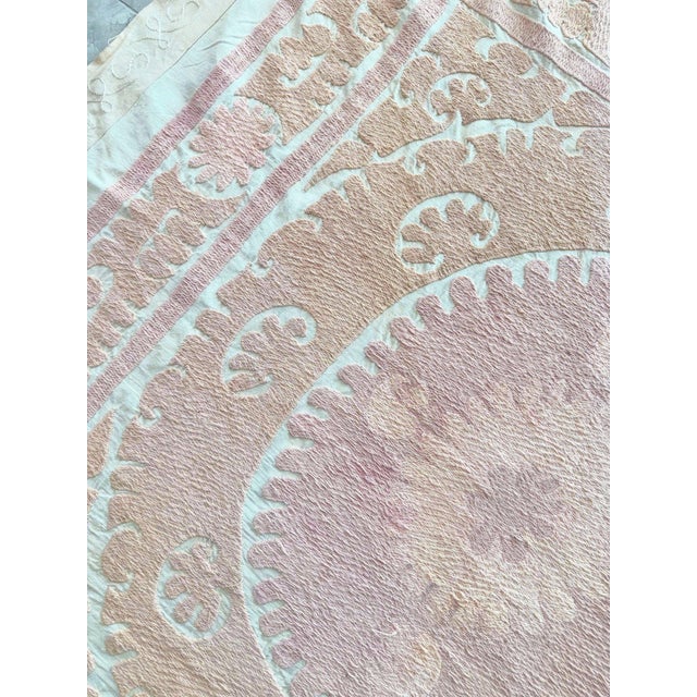1960s Decorative Suzani Tablecloth From Bukhara For Sale - Image 5 of 9
