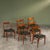 Industrial Bambi Dining Chairs in Teak and Black Leather by Rolf Rastad and Adolf Relling for Gustav Bahus, Norway, 1950s, Set of 6 For Sale - Image 3 of 10