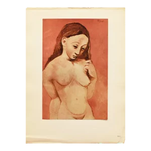 1948 After P. Picasso "Woman With Long Hair", First Edition Period Offset Lithograph