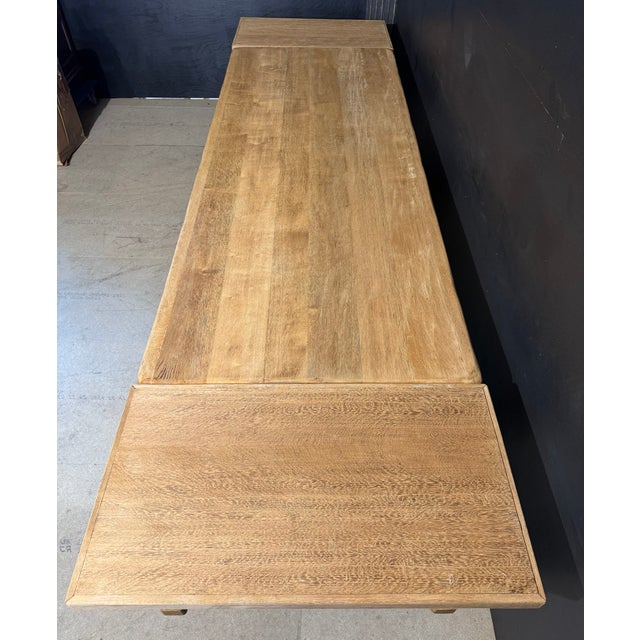 Large Extendable Farmhouse Dining Table in Oak, 1920 For Sale - Image 17 of 18