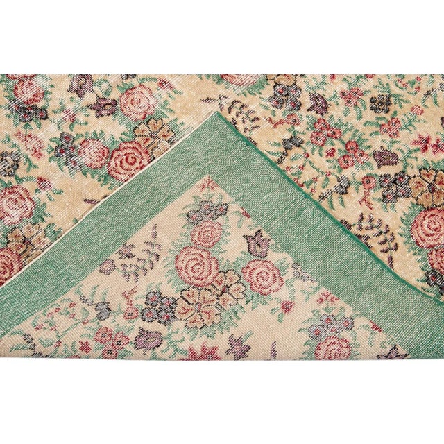 Mid 20th Century Vintage Overdye Rug For Sale - Image 4 of 13