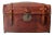 Antique Leather Trunk For Sale