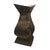 Brown Large Moroccan Vase in Hammered Metal For Sale - Image 8 of 8