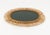 Mid-Century Oval Rattan and Bamboo Wall Mirror attributed to Franco Albini, Italy, 1960s For Sale - Image 9 of 10