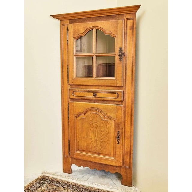 2000 - 2009 Small Corner Cabinet in Oak, 1800s For Sale - Image 5 of 13