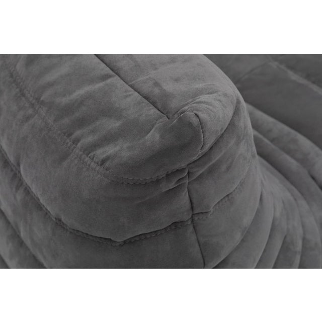 Togo Lounge Chair and Pouf in Black Fabric by Michel Ducaroy for Ligne Roset, 1973, Set of 2 For Sale - Image 18 of 18