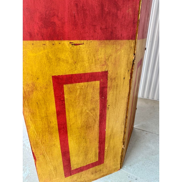 Antique French Hand Painted Gilt Gold and Floral Three Panel Room Divider For Sale - Image 9 of 11