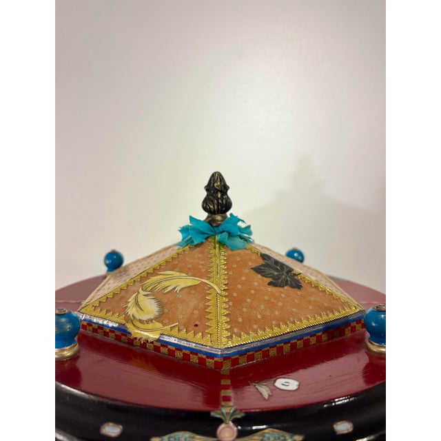 American Studio Handcrafted Decoupage Bird-Cage Box, 2006 For Sale In Miami - Image 6 of 9