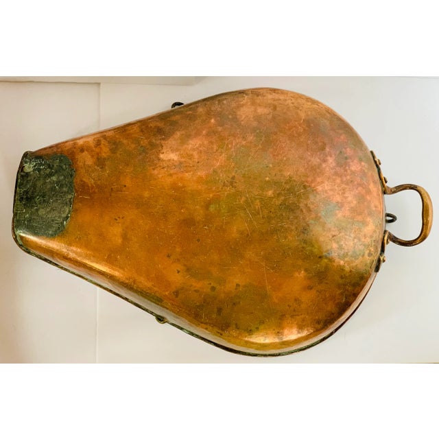 Metal Monumental 1890's Victorian English Shopkeeper's Scale Pan in Copper and Brass For Sale - Image 7 of 13