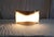 Metal Vintage German Wall Lamp with Gold-Colored Metal Frame and Matte Vaulted Glass from Bankamp, 1990s For Sale - Image 7 of 9