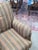 Textile Pair of Late 20th Century Wesley Hall Hartwell Striped Lounge Chairs For Sale - Image 7 of 10